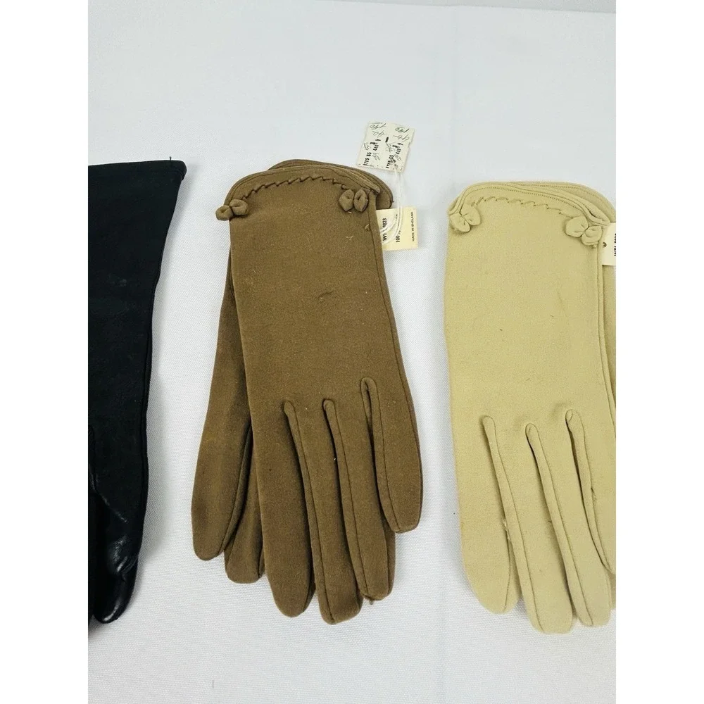 Lot of 5 Vintage Women's Gloves Grandma Dress